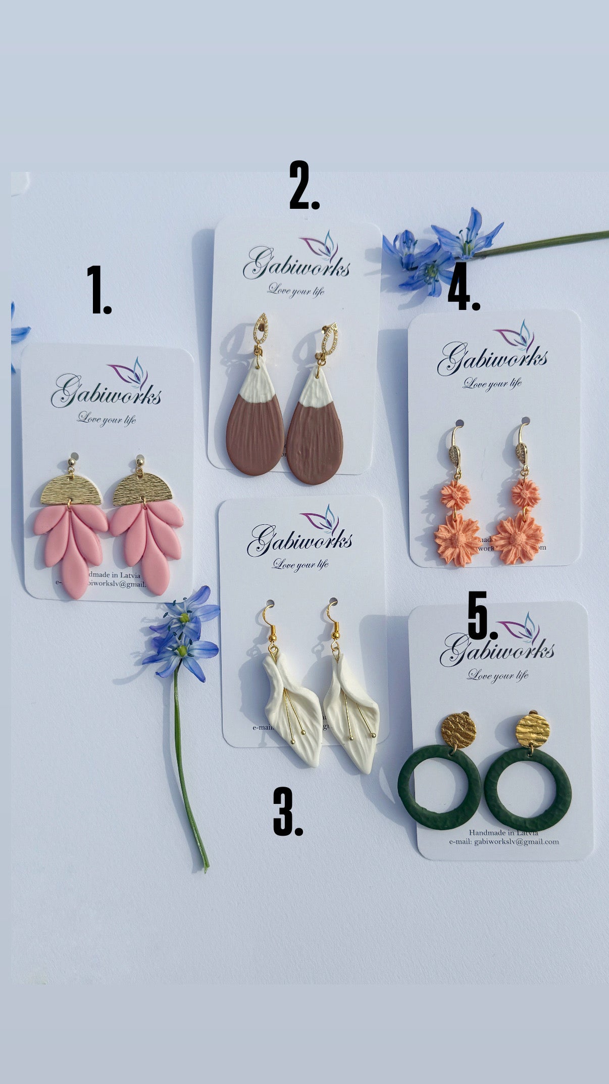 Polymerclay earrings