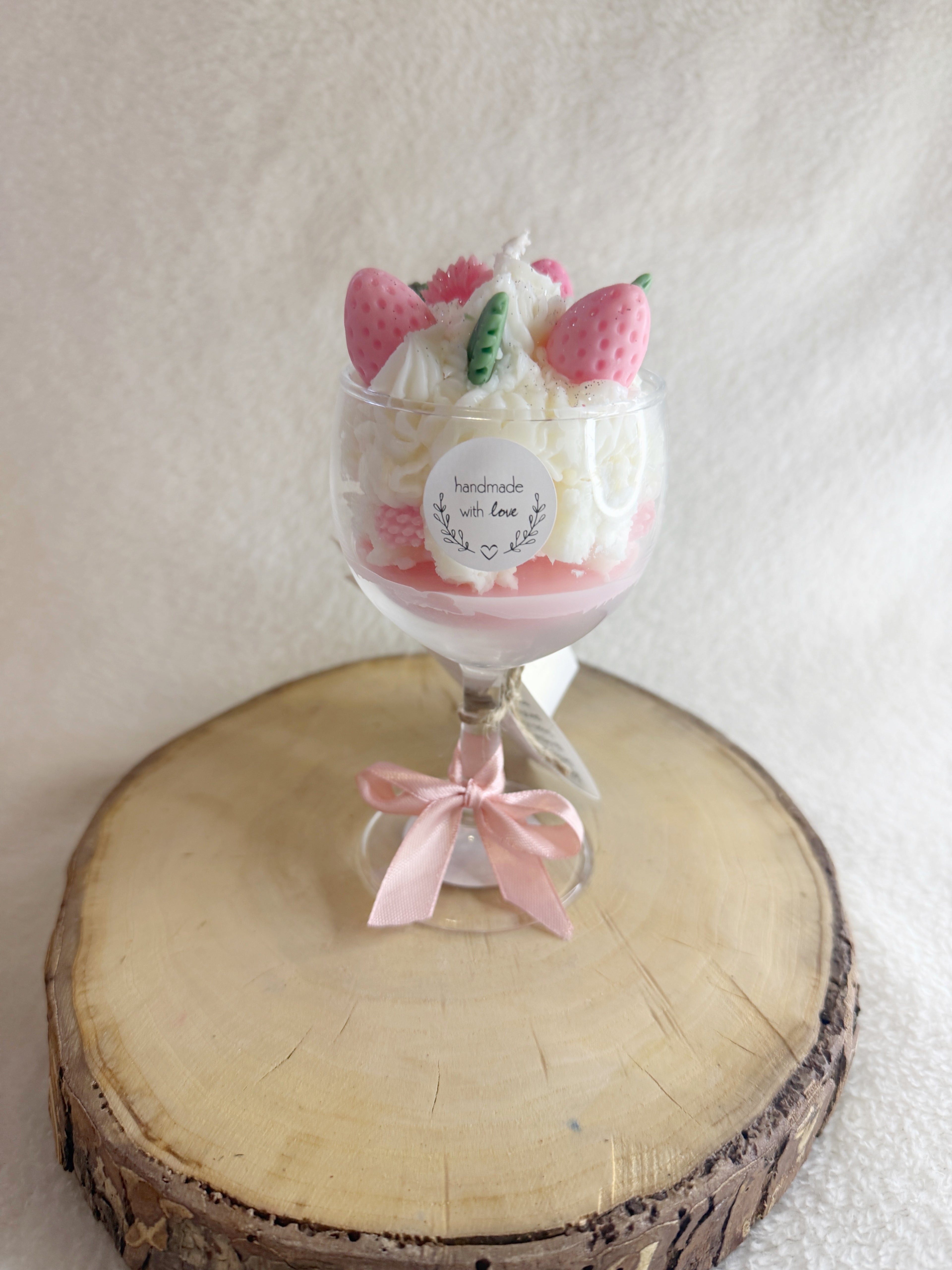 Soy Dessert candle with Glitters