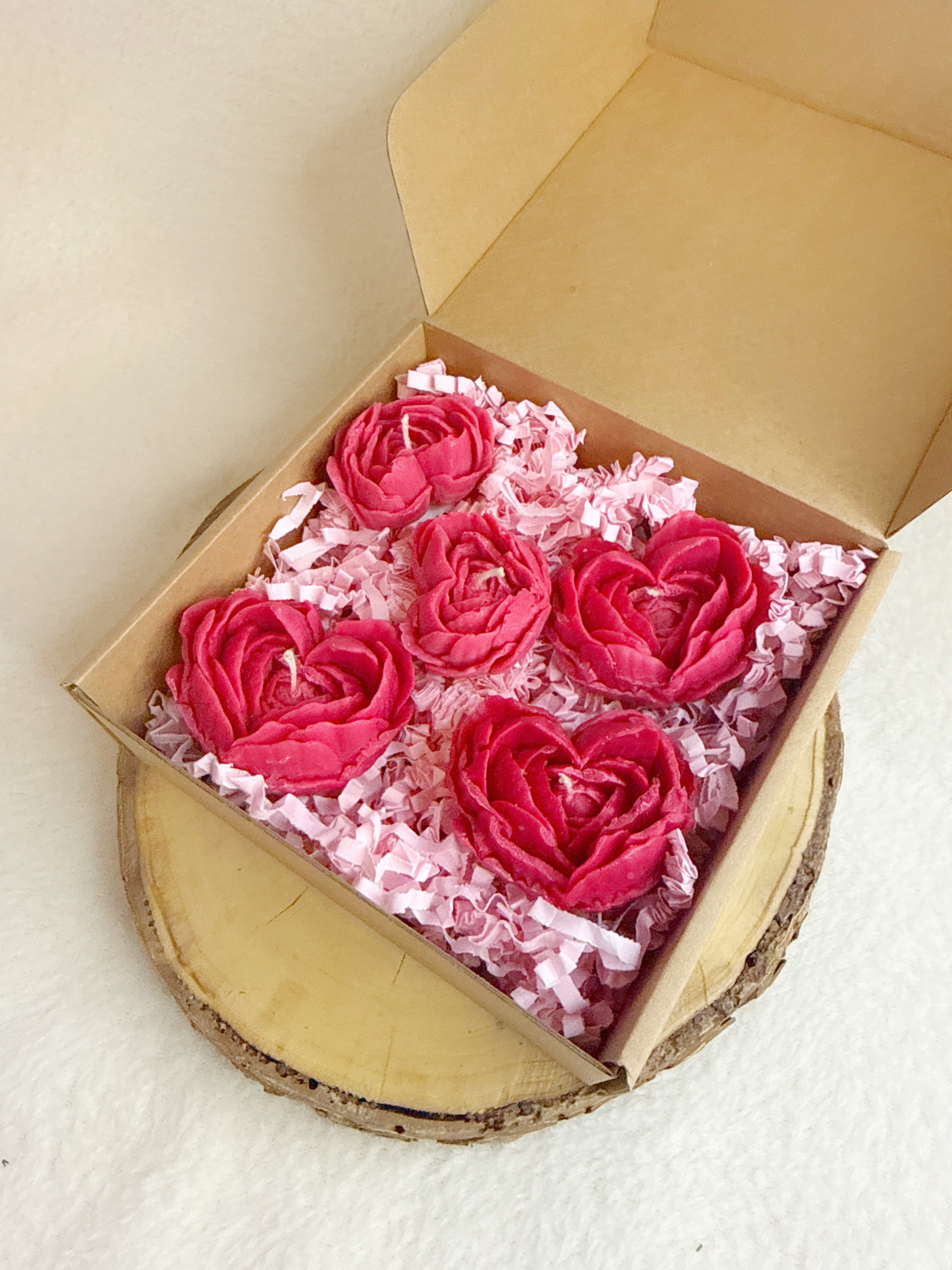 Soy Flower candle gift
