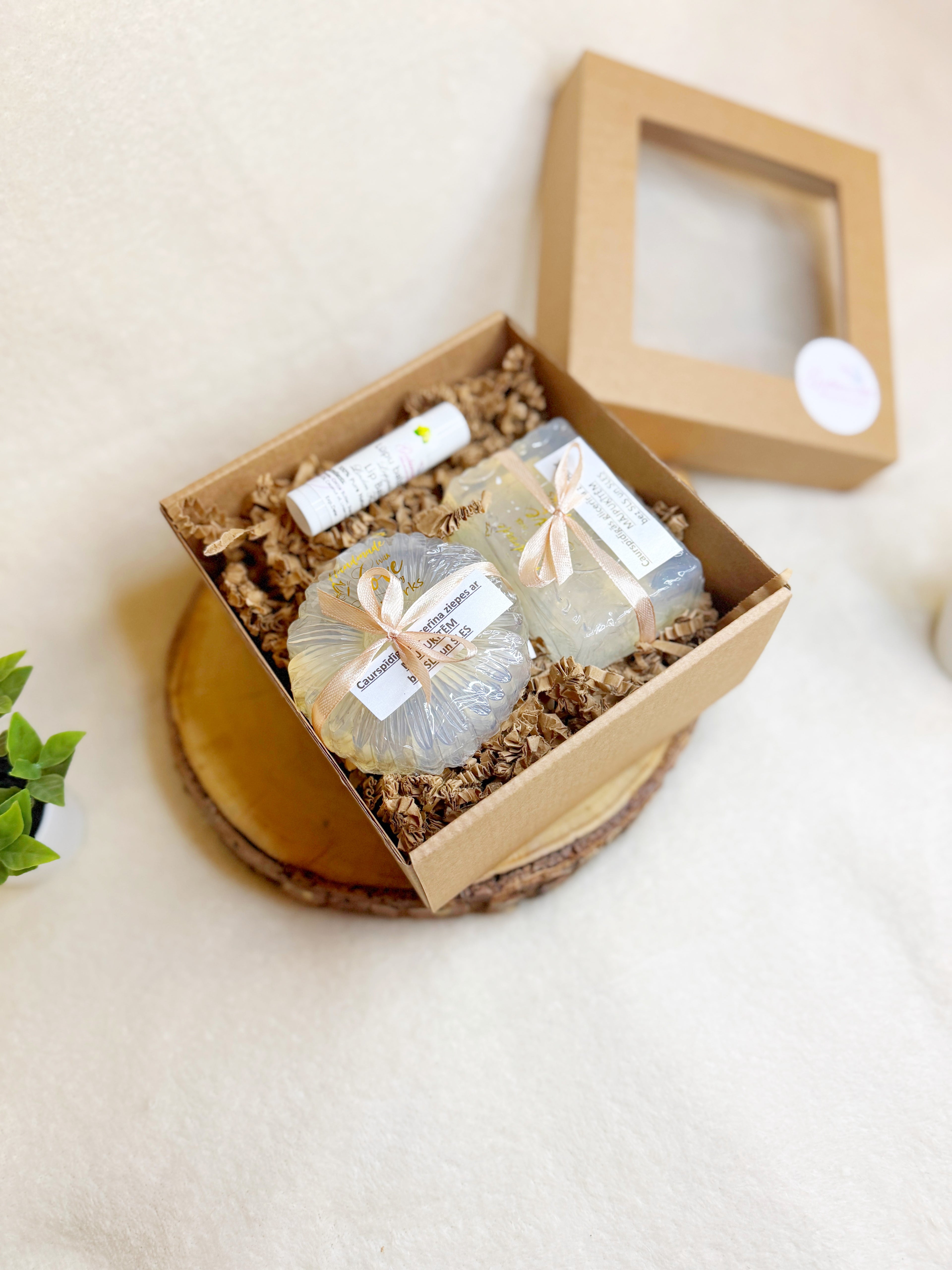 Glycerin Soaps and Lip balm gift set