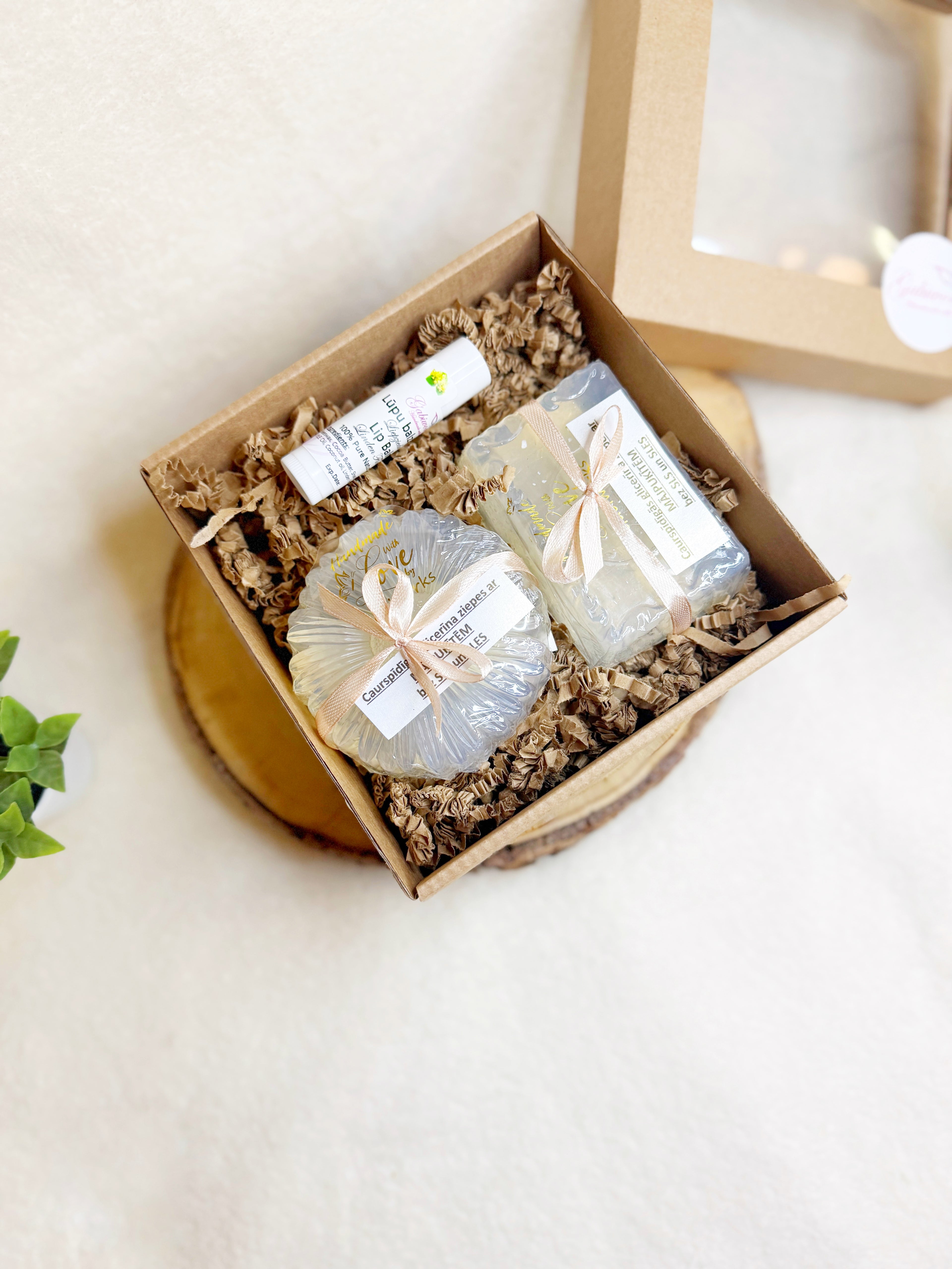 Glycerin Soaps and Lip balm gift set