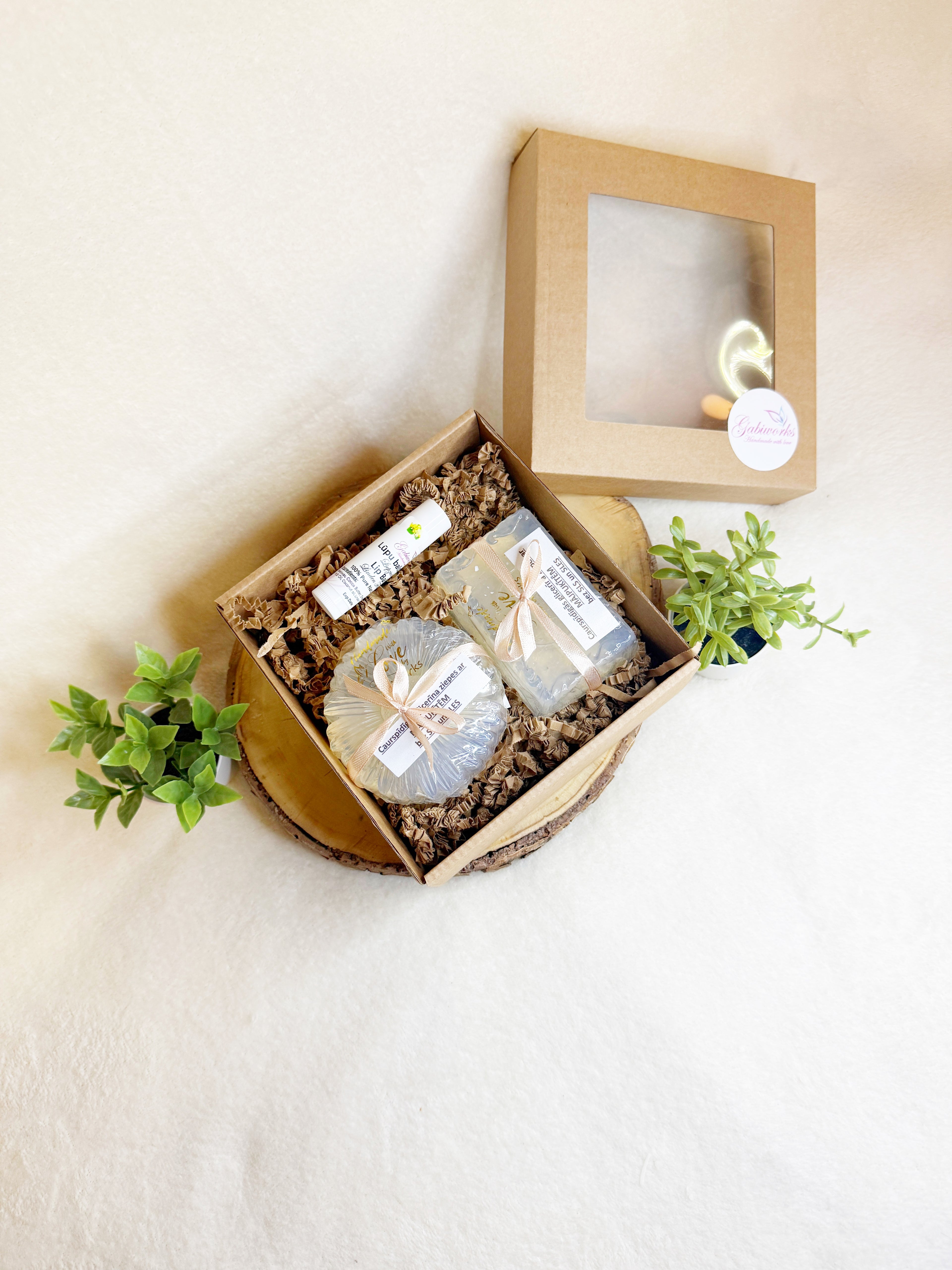 Glycerin Soaps and Lip balm gift set