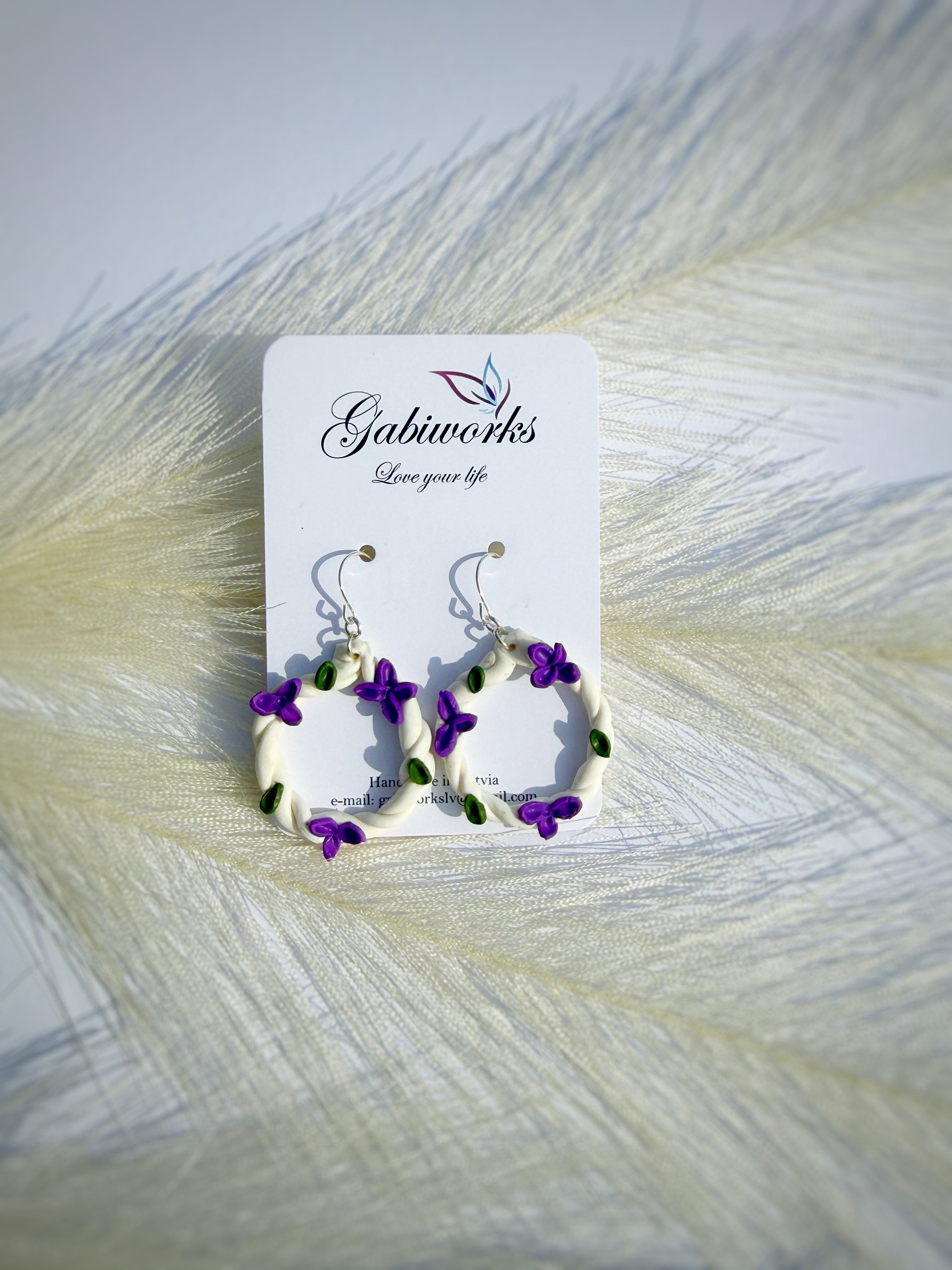 Polymerclay Flower earrings