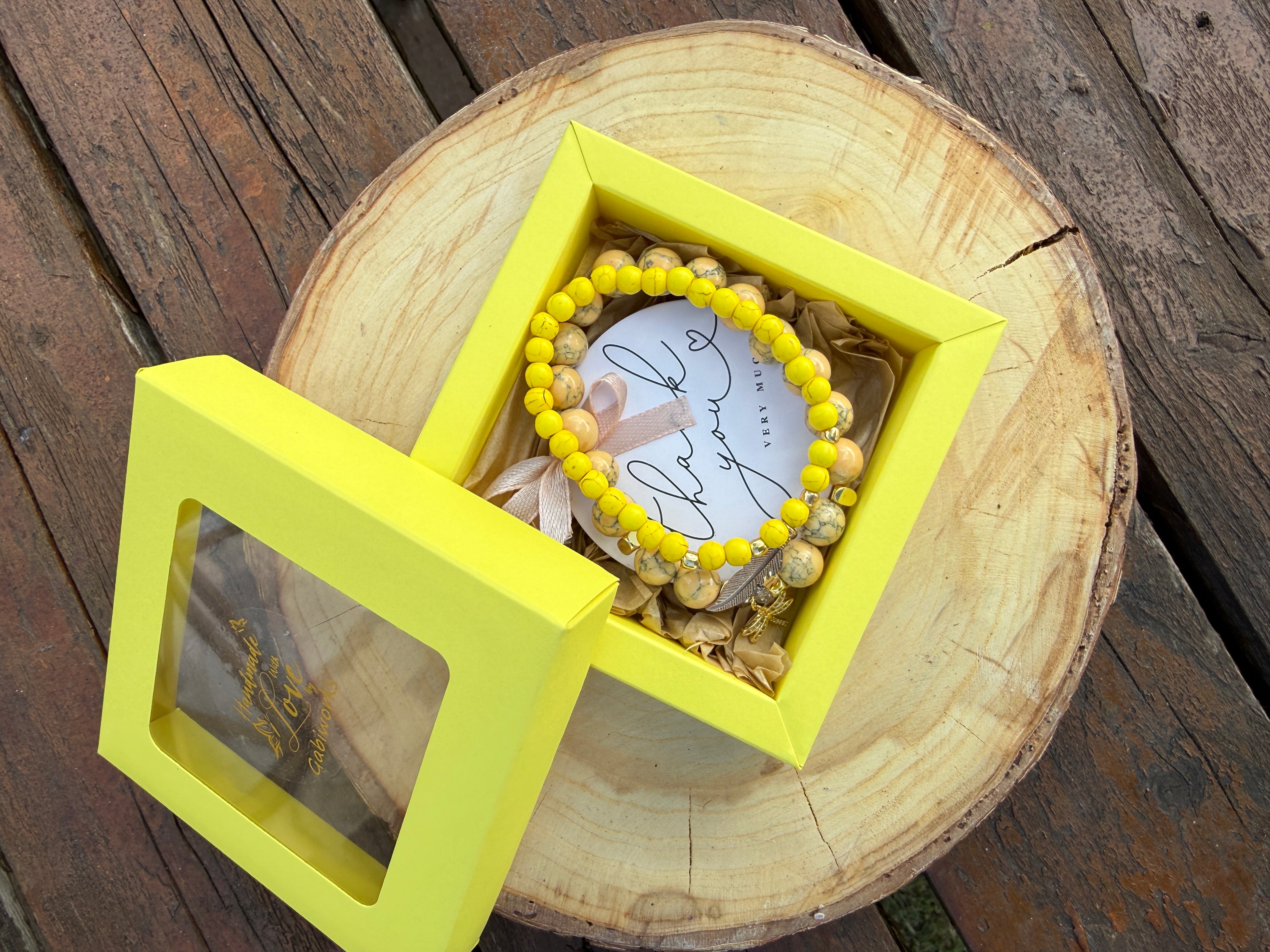 Howlite stone 2 in 1 Bracelets