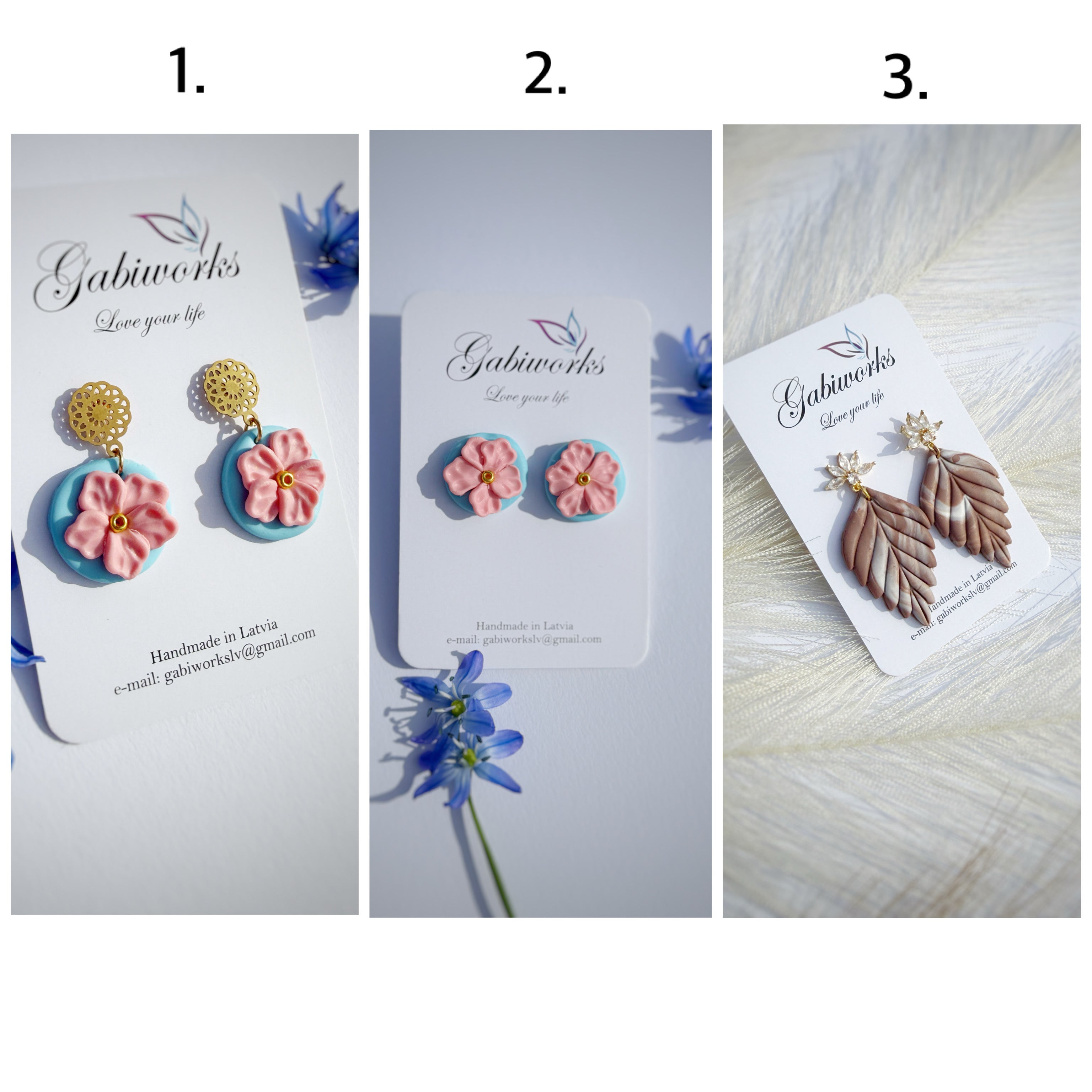 Polymerclay earrings