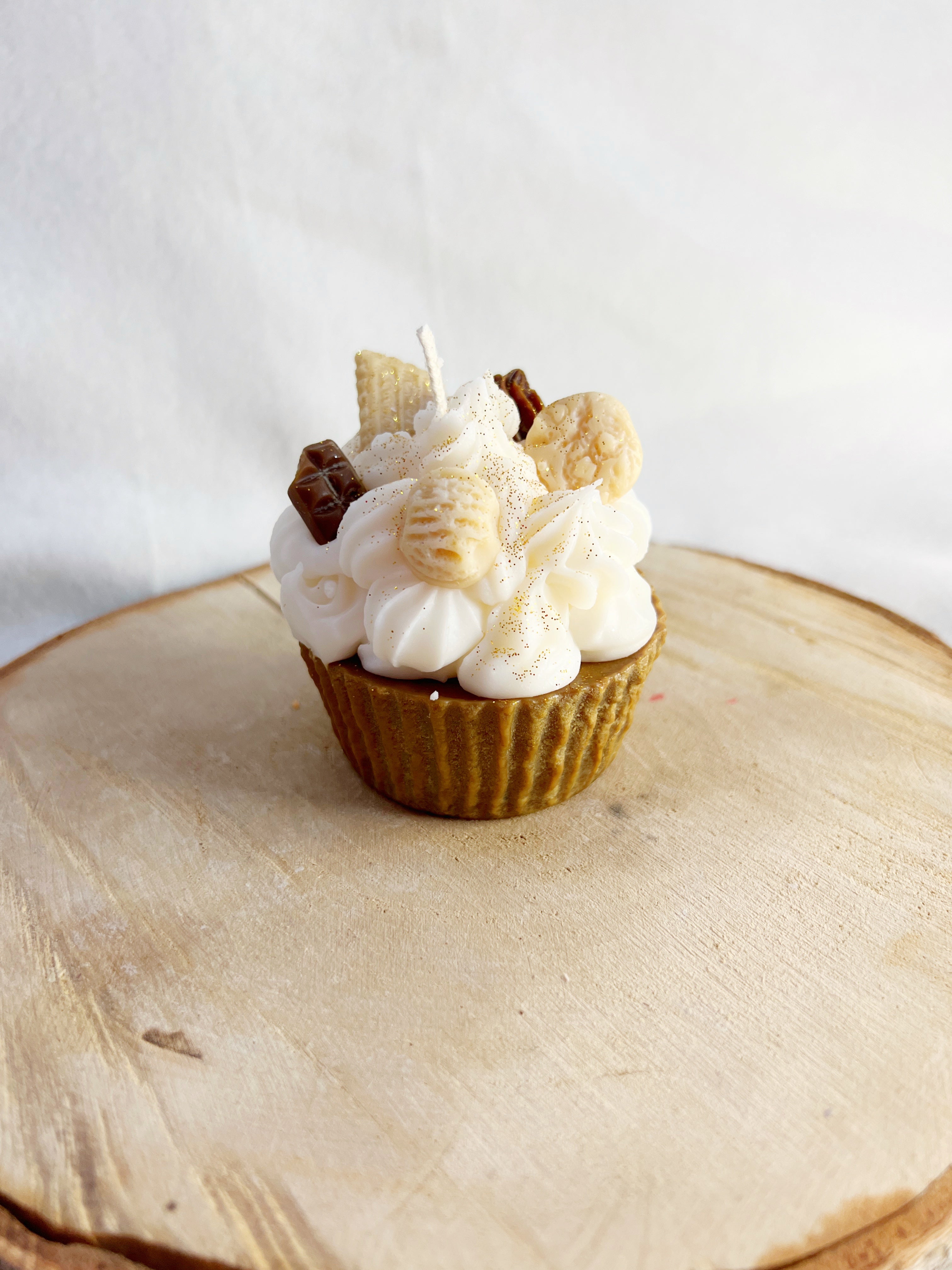 Brown Soy Dessert Cupcake Candle