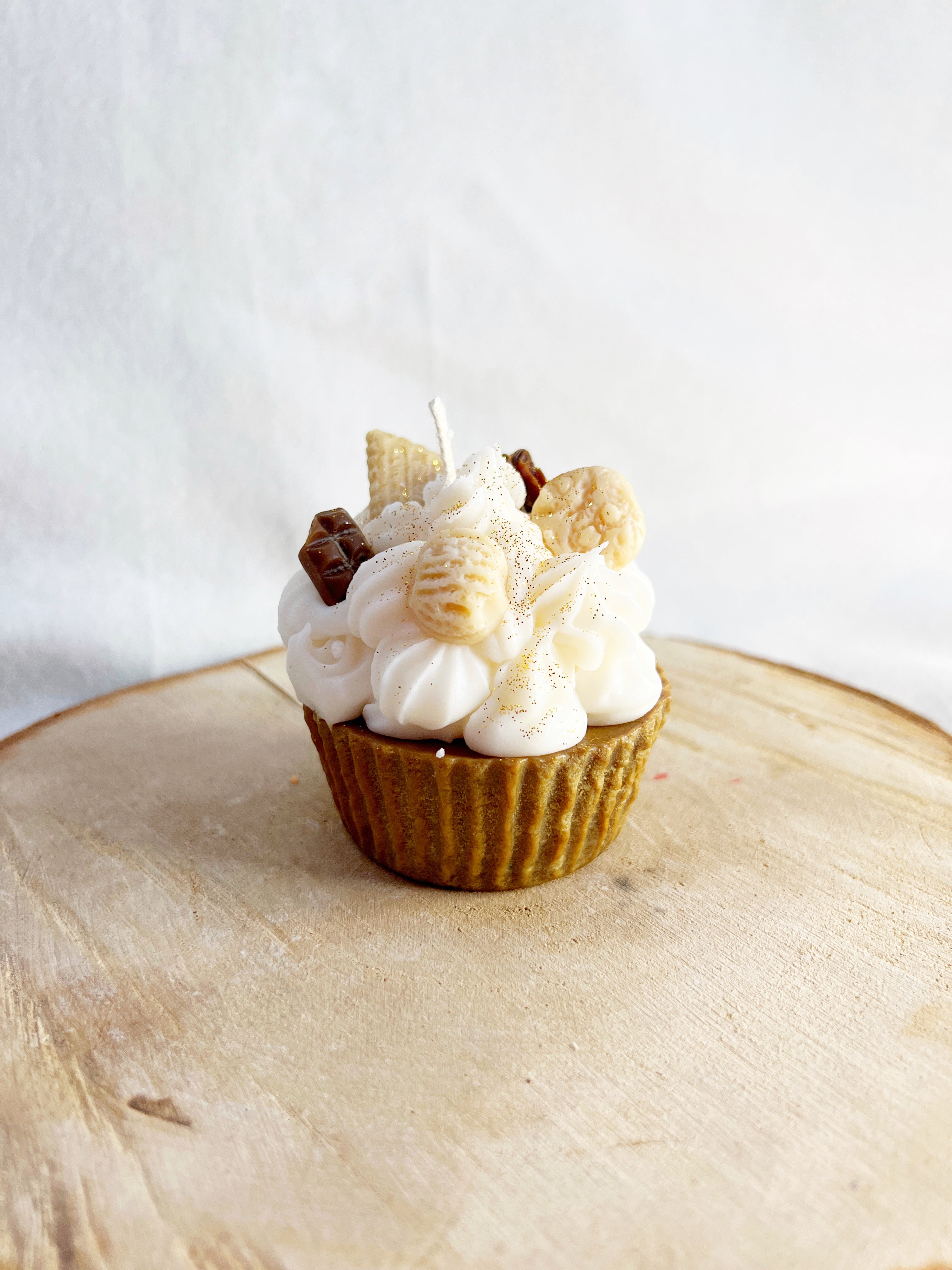 Brown Soy Dessert Cupcake Candle