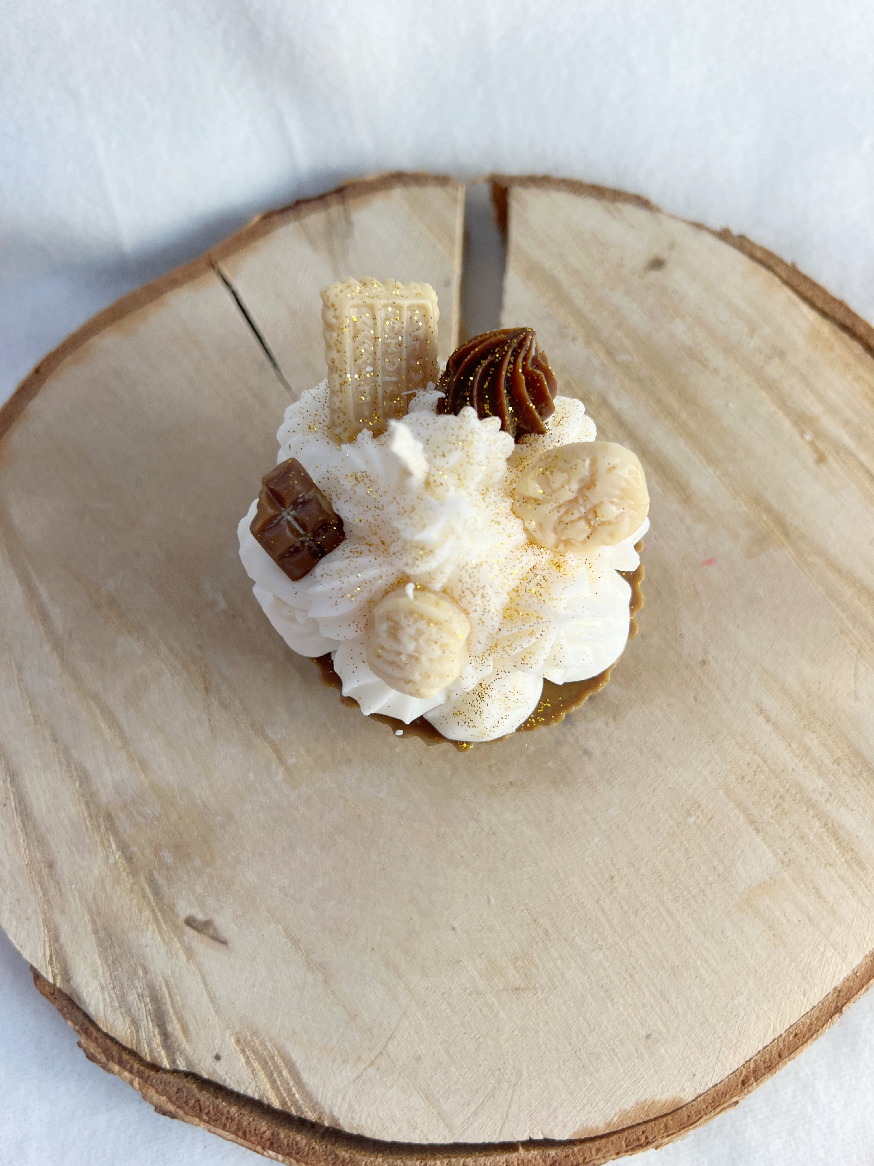 Brown Soy Dessert Cupcake Candle
