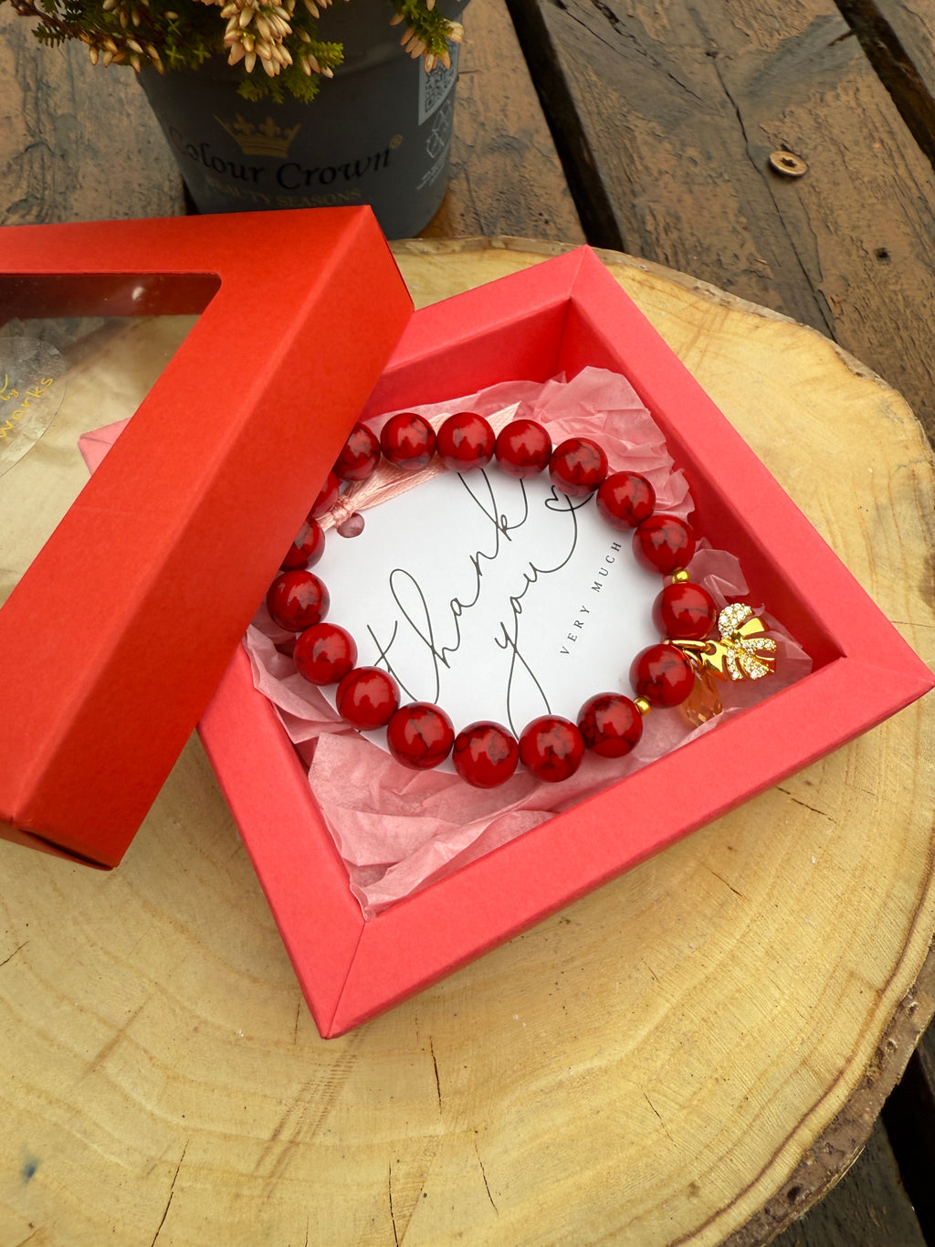 Red Holvite Bracelet