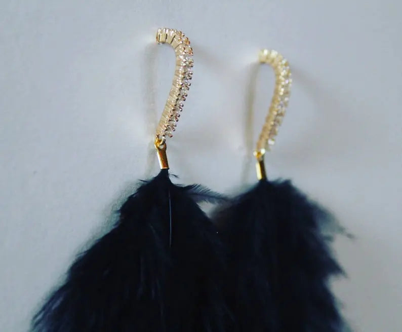 Feather earrings