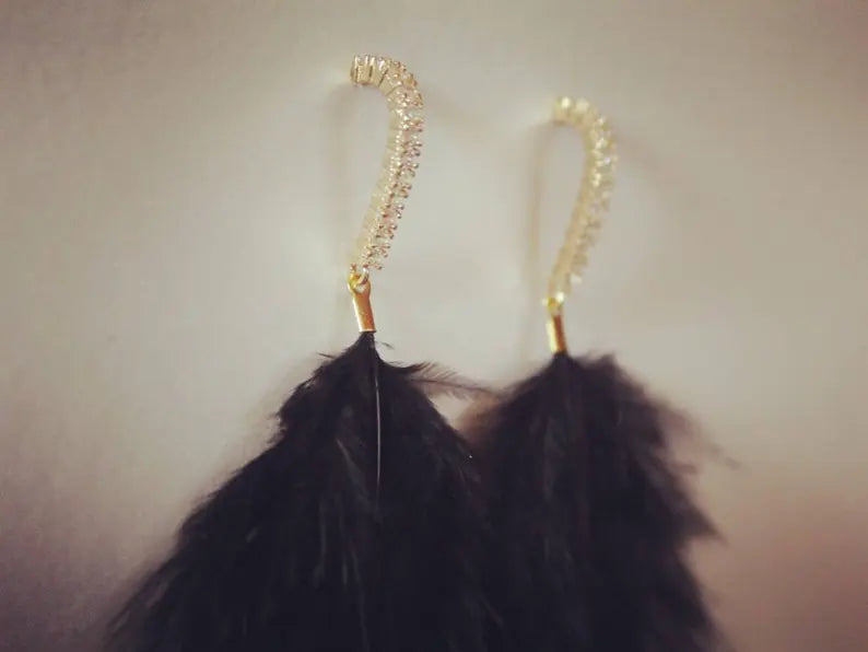 Feather earrings