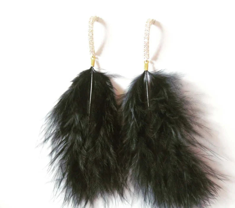 Feather earrings