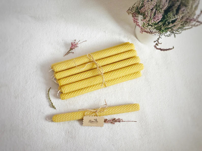 Pure Eco Beeswax pillar candles