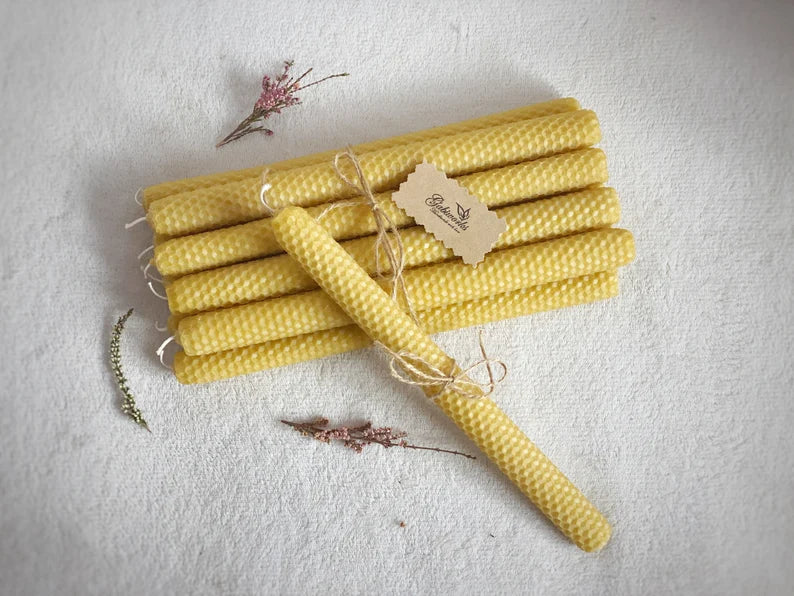 Pure Eco Beeswax pillar candles