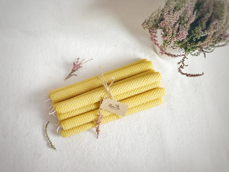 Pure Eco Beeswax pillar candles