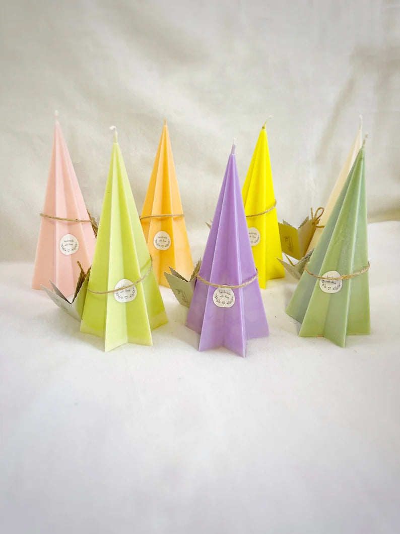 Long Natural fir tree Soy or Palm wax candles