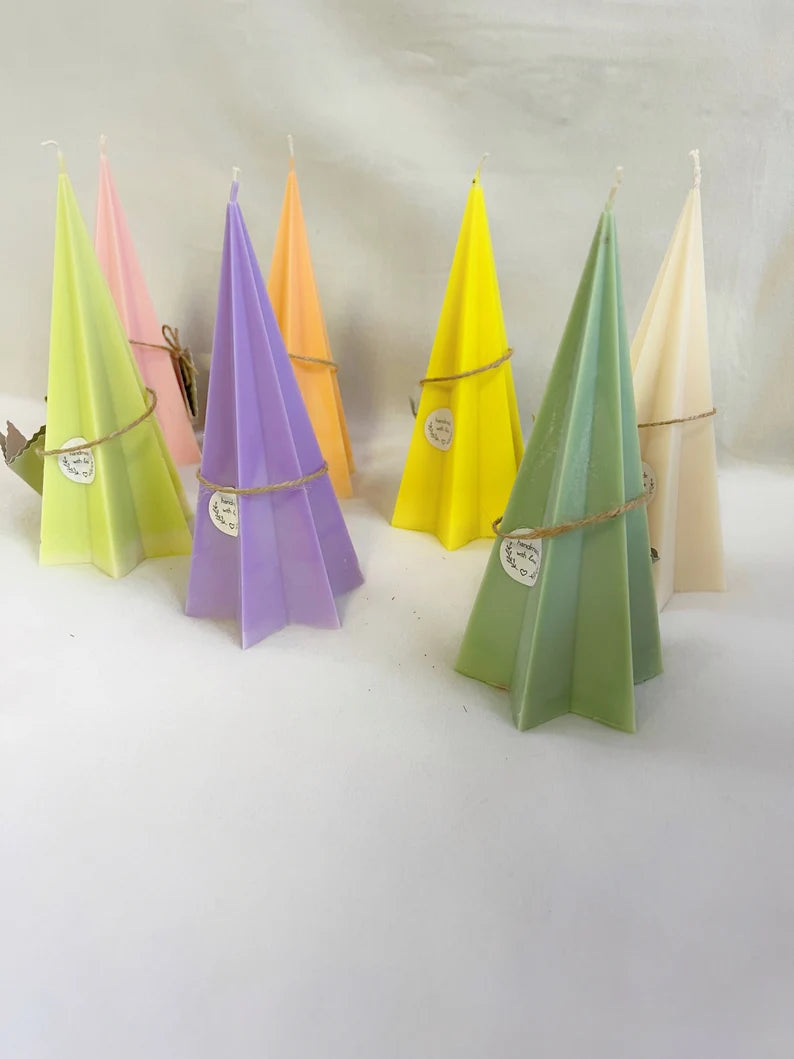 Long Natural fir tree Soy or Palm wax candles