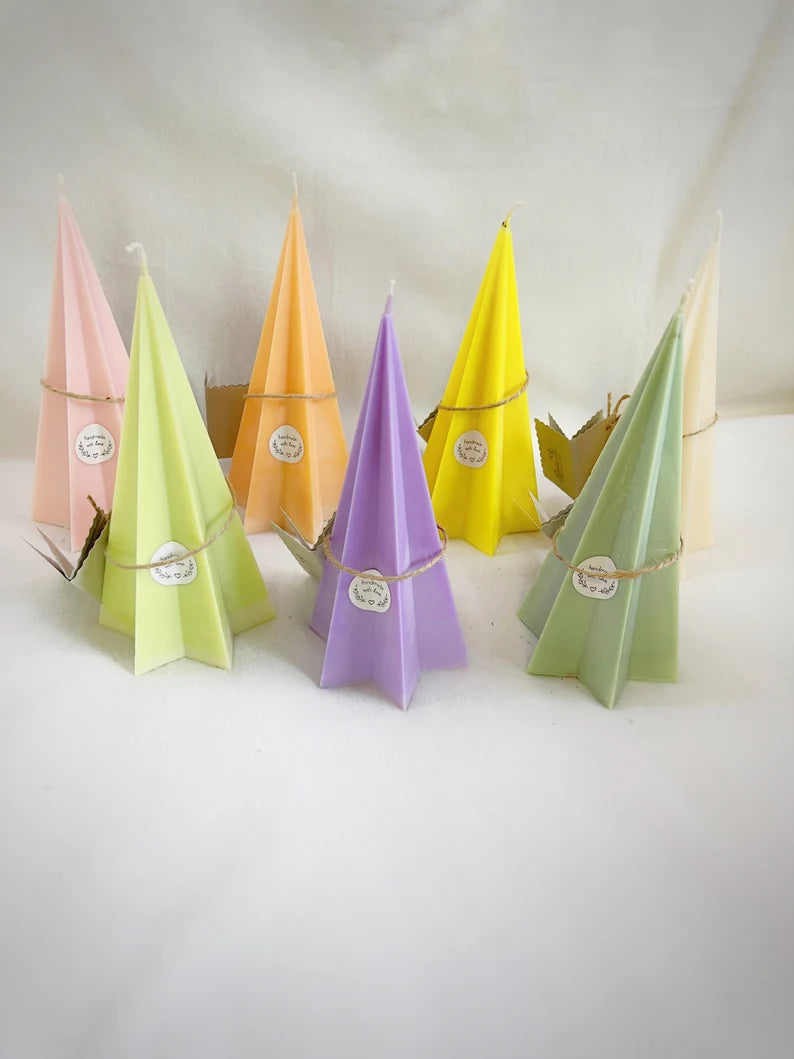 Long Natural fir tree Soy or Palm wax candles