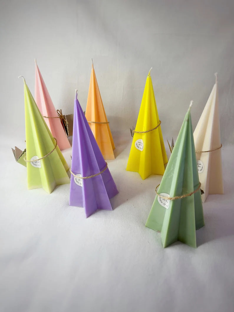 Long Natural fir tree Soy or Palm wax candles