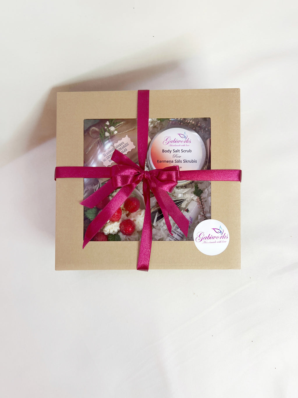 Gift Set – Candle, Soap, Scrub, Lip Balm