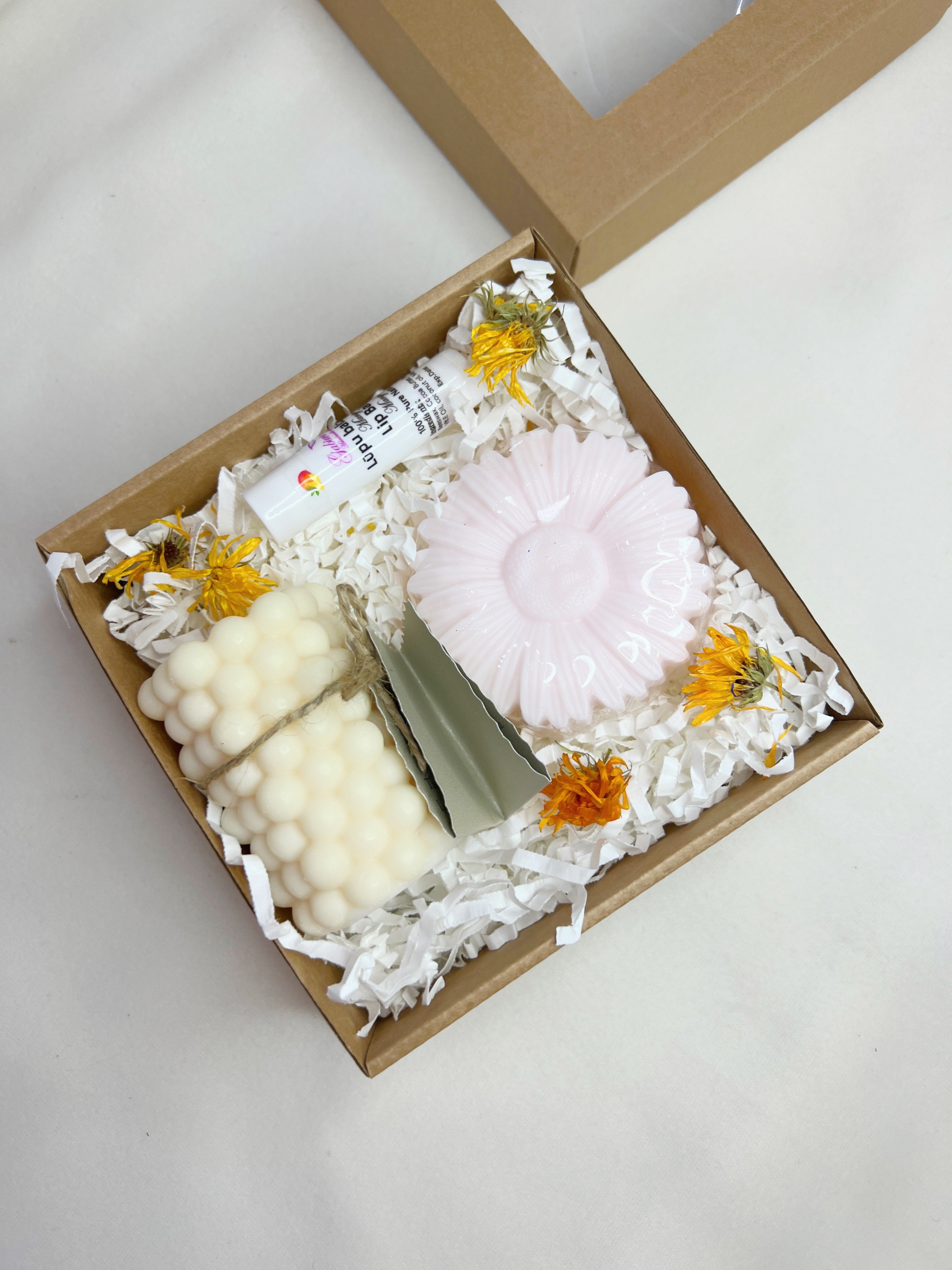 Gift Set – Soy Candle, Soap, Lip Balm