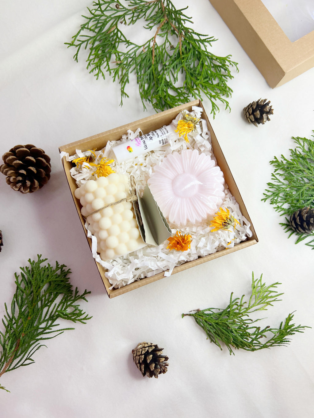 Gift Set – Soy Candle, Soap, Lip Balm