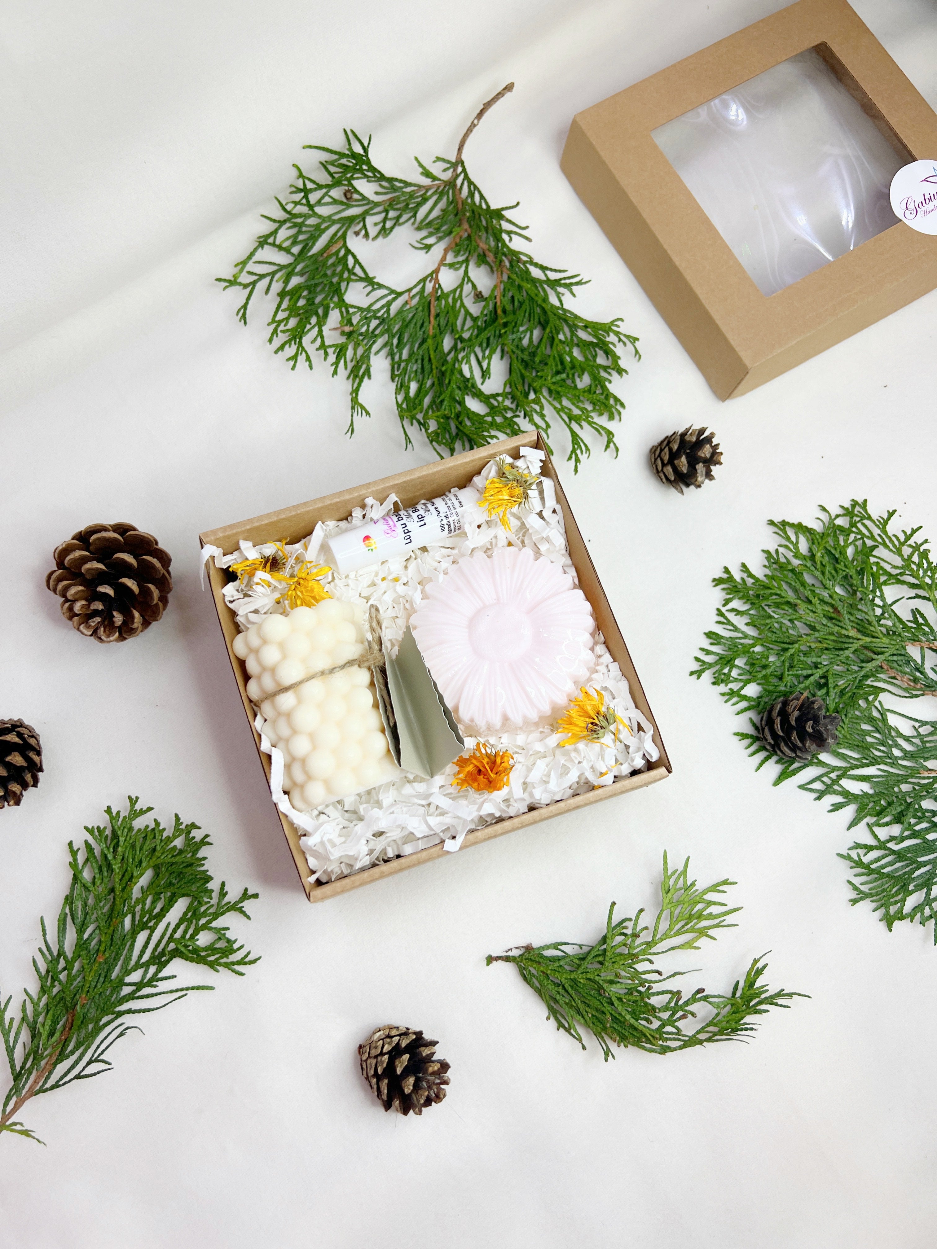 Gift Set – Soy Candle, Soap, Lip Balm